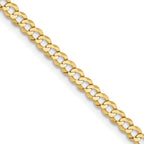3.1mm 10K Yellow Gold Cuban Link Chain - Sophia Jewelers
