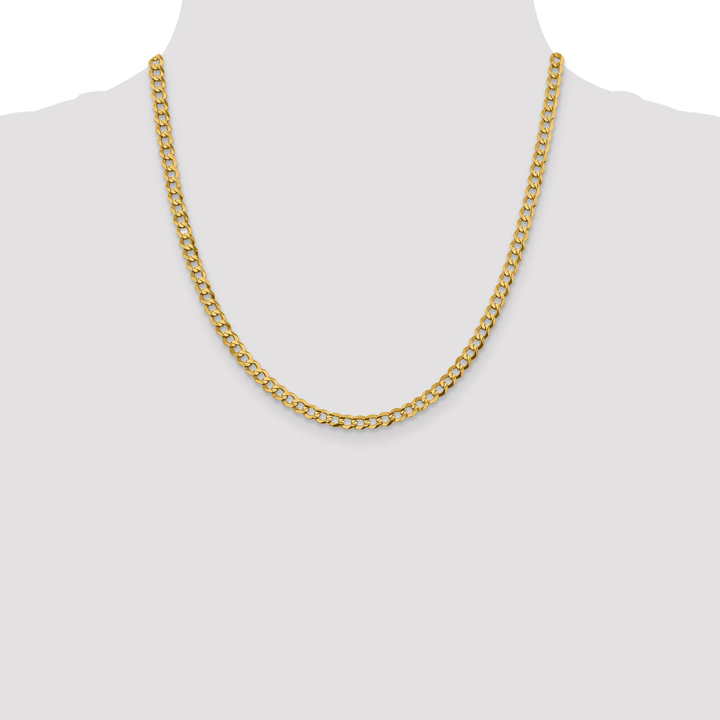 10k 4.7mm Lightweight Flat Cuban Chain