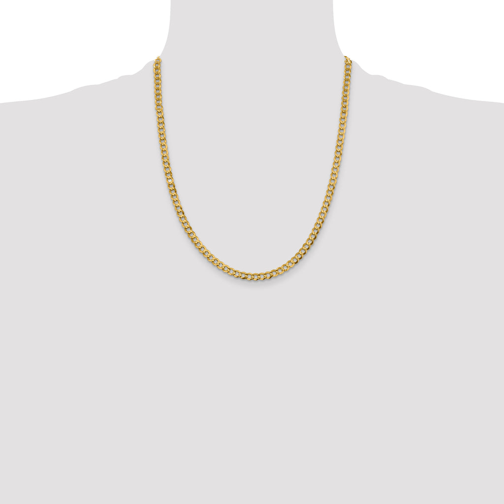 10k 4.7mm Lightweight Flat Cuban Chain