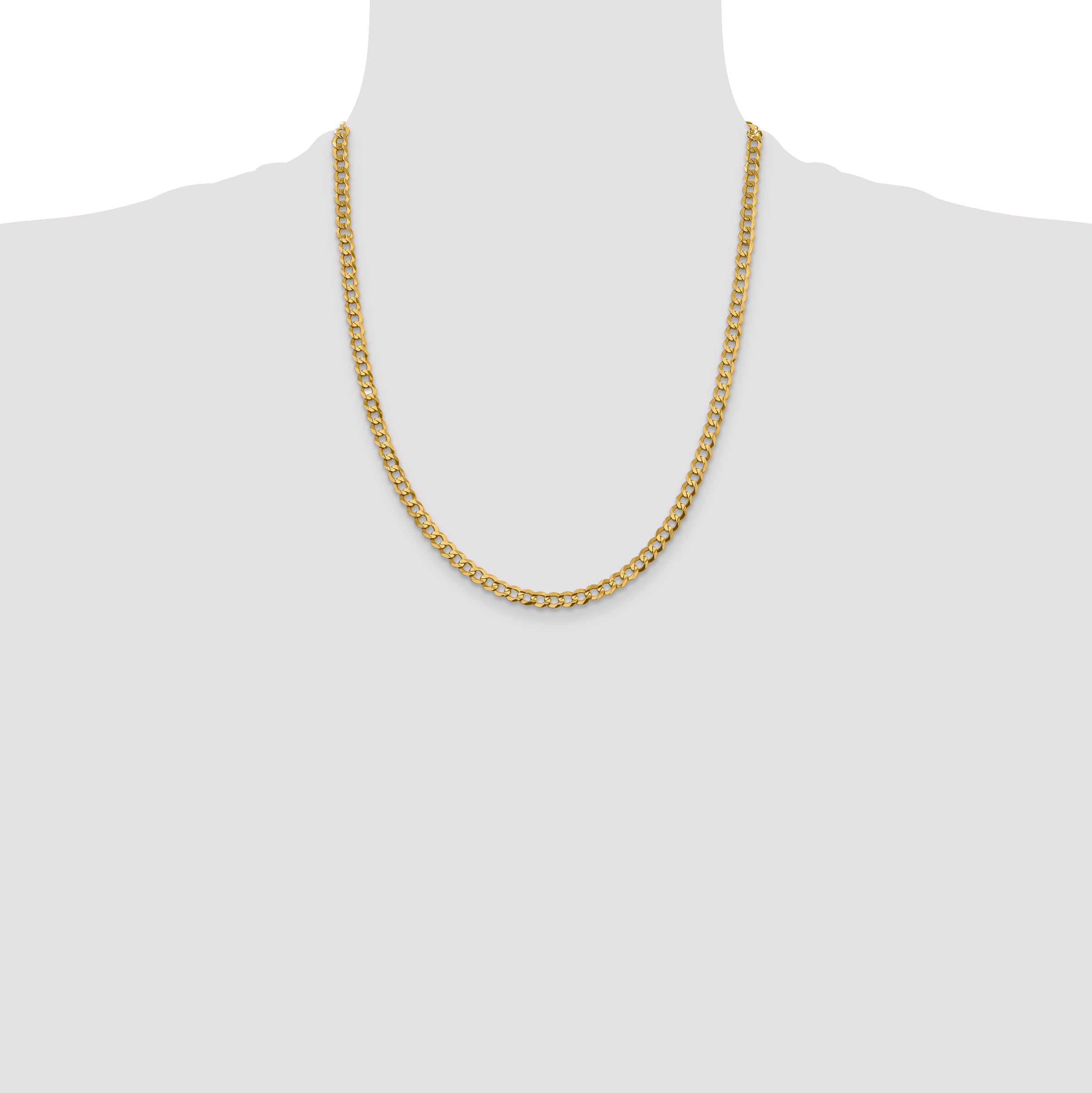 10k 4.7mm Lightweight Flat Cuban Chain