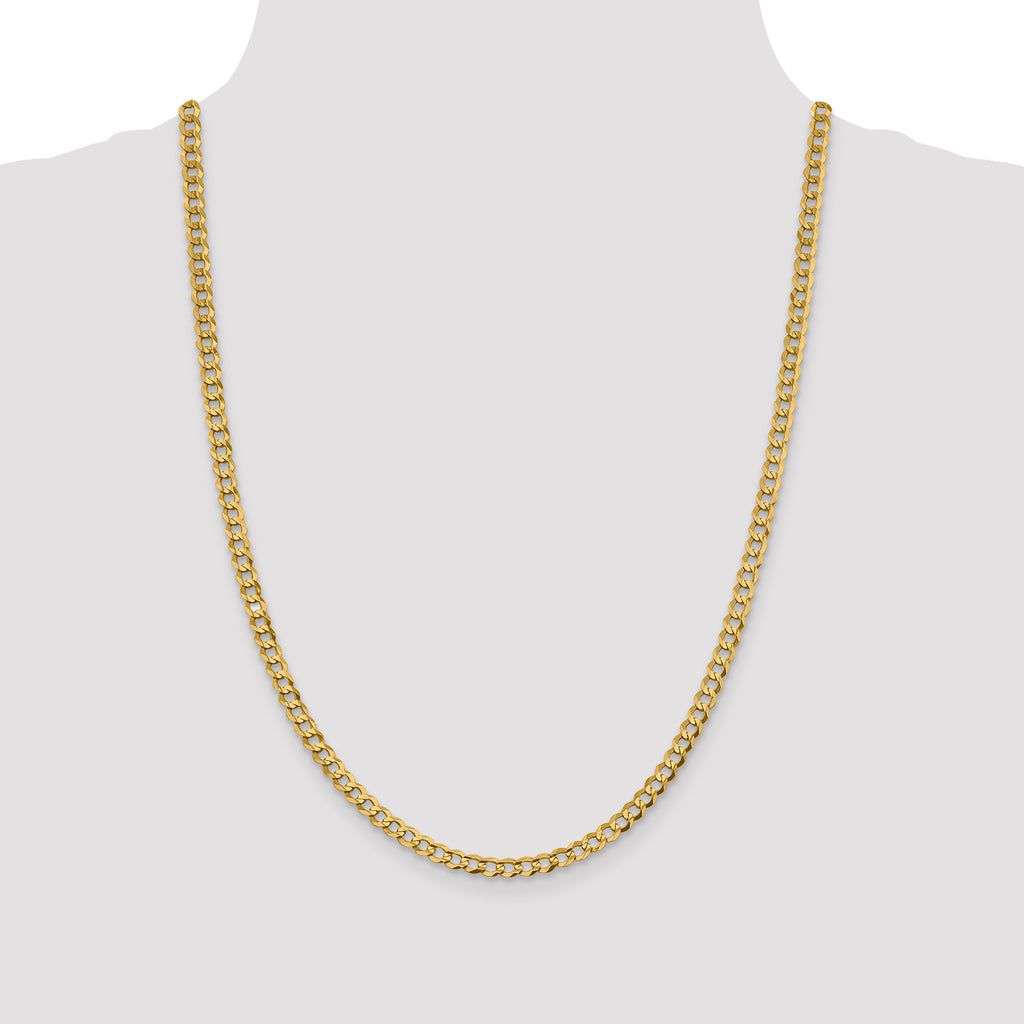 10k 4.7mm Lightweight Flat Cuban Chain
