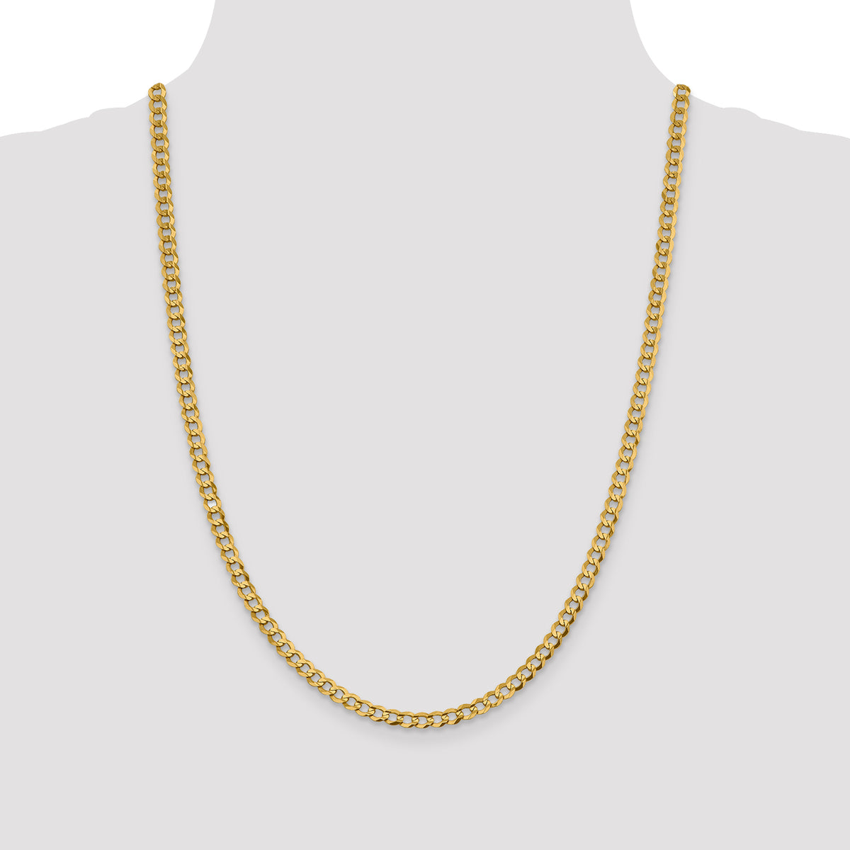 10k 4.7mm Lightweight Flat Cuban Chain