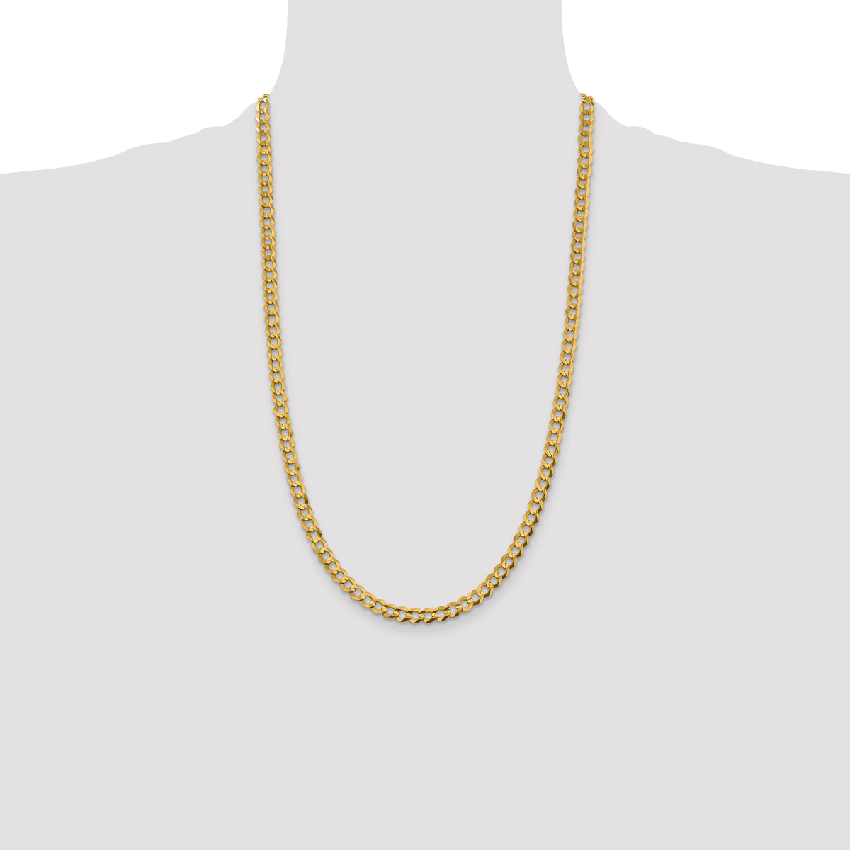 10k 5.9mm Lightweight Flat Cuban Chain