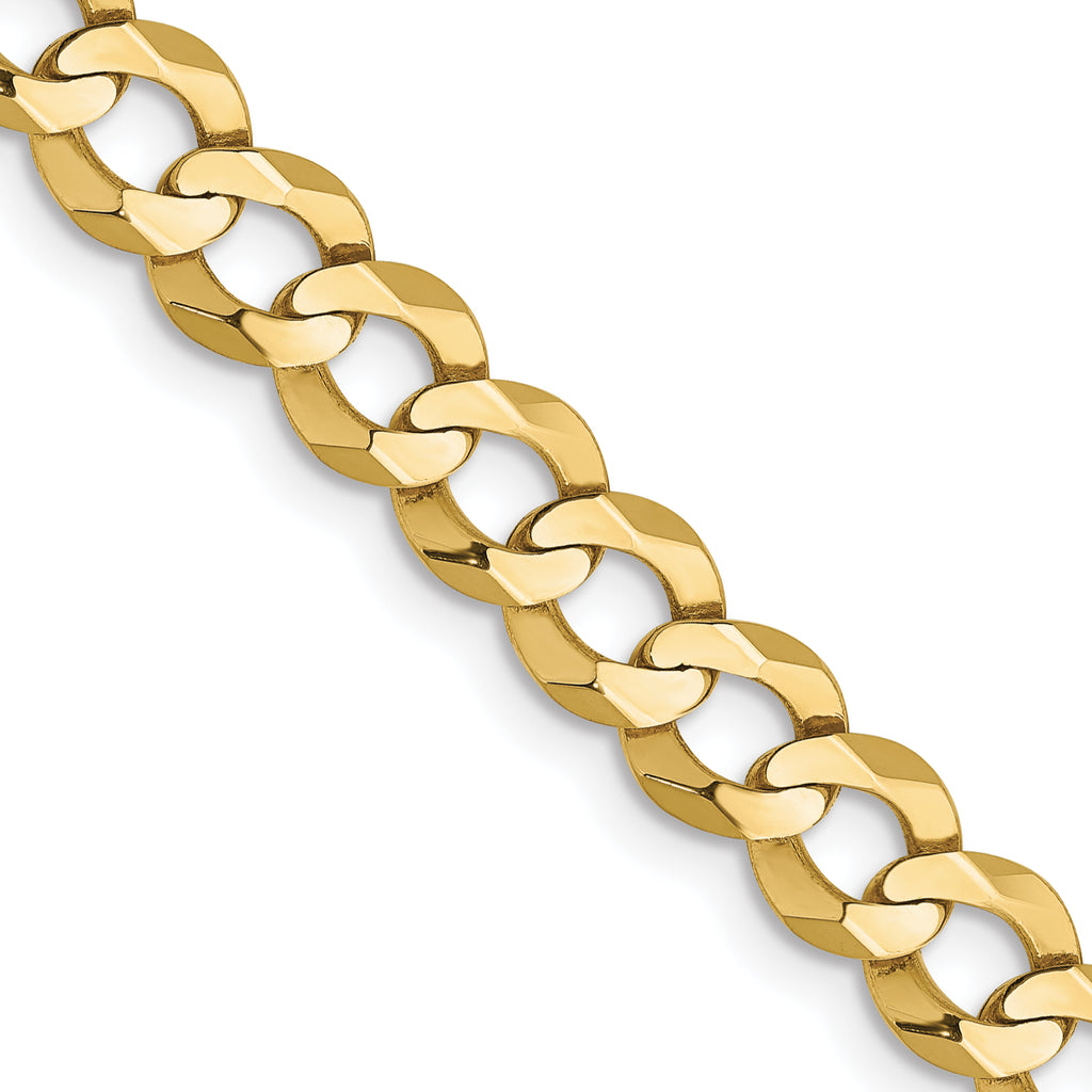 5.9mm 10K Yellow Gold Cuban Link Chain - Sophia Jewelers