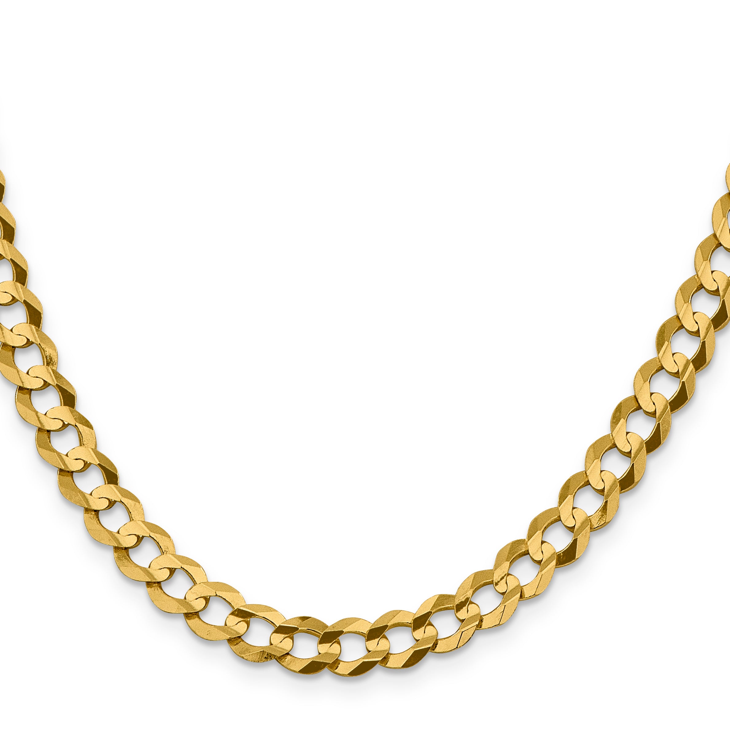 7.2mm 10K Yellow Gold Cuban Link Chain - Sophia Jewelers
