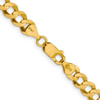 7.2mm 10K Yellow Gold Cuban Link Chain - Sophia Jewelers