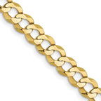 7.2mm 10K Yellow Gold Cuban Link Chain - Sophia Jewelers
