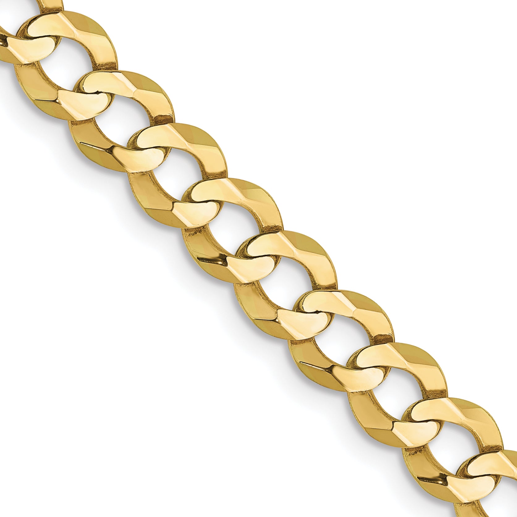 7.2mm 10K Yellow Gold Cuban Link Chain - Sophia Jewelers