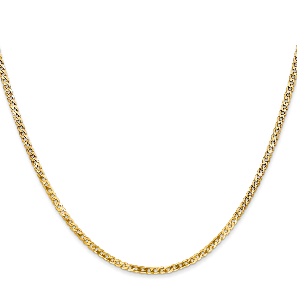 10k 2.2mm Flat Beveled Curb Chain