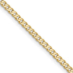 10k 2.2mm Flat Beveled Curb Chain