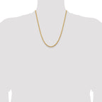 10k 3.5mm Solid Miami Cuban Chain