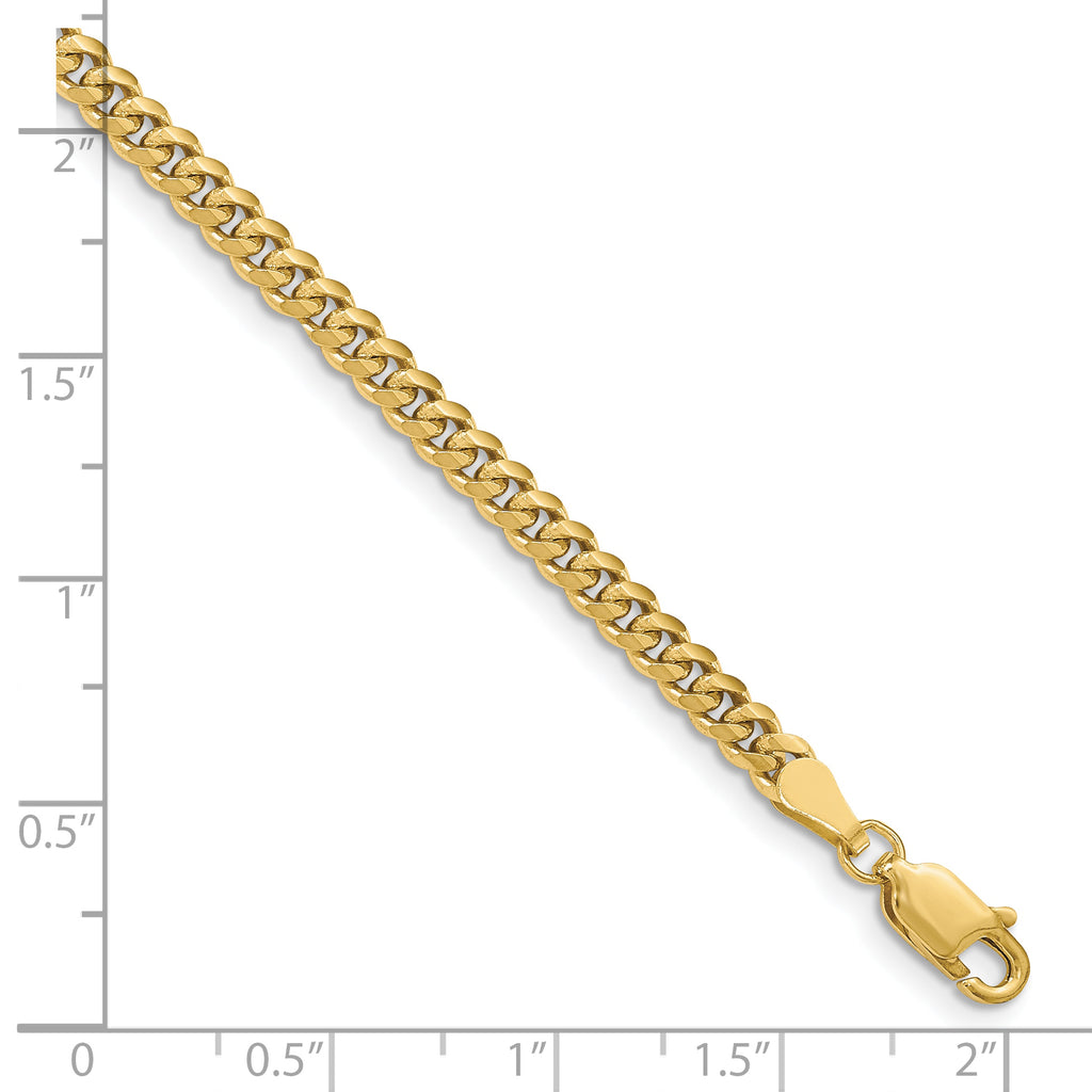 10k 3.5mm Solid Miami Cuban Chain