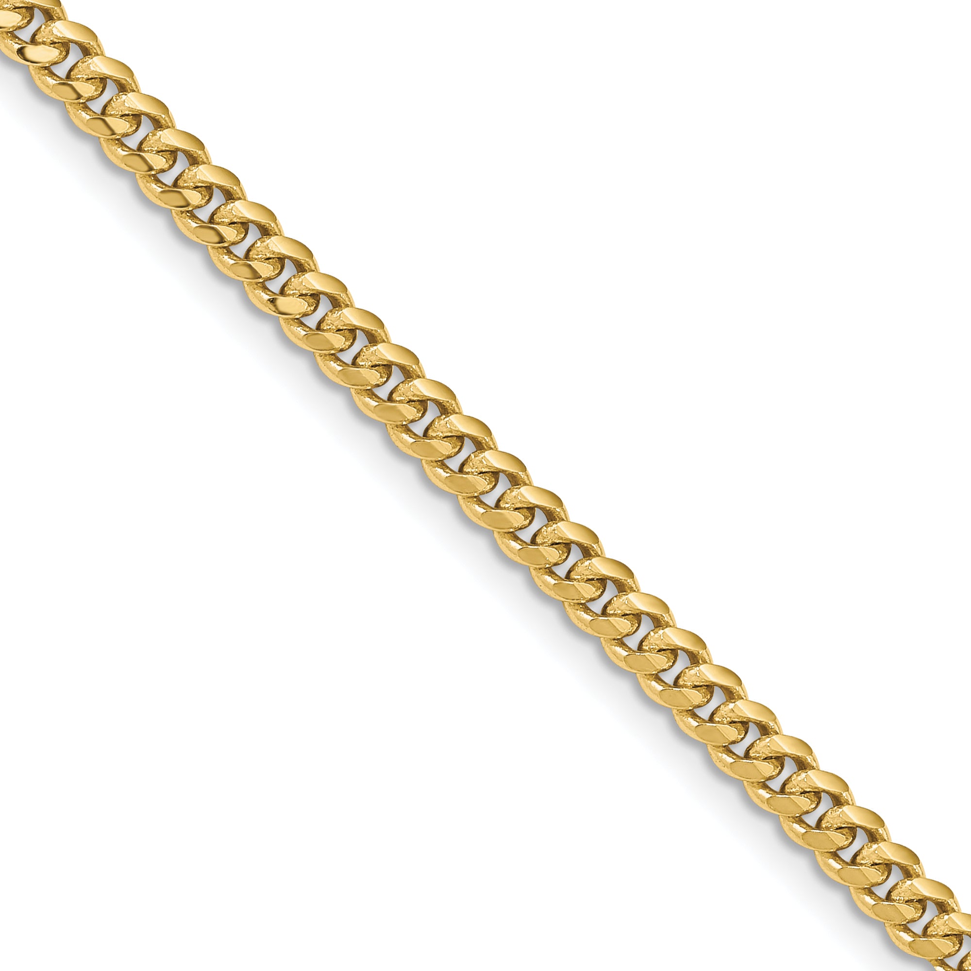3.5mm 10K Yellow Gold Miami Cuban Link Chain - Sophia Jewelers Main image