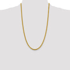 10k 4.25mm Solid Miami Cuban Chain