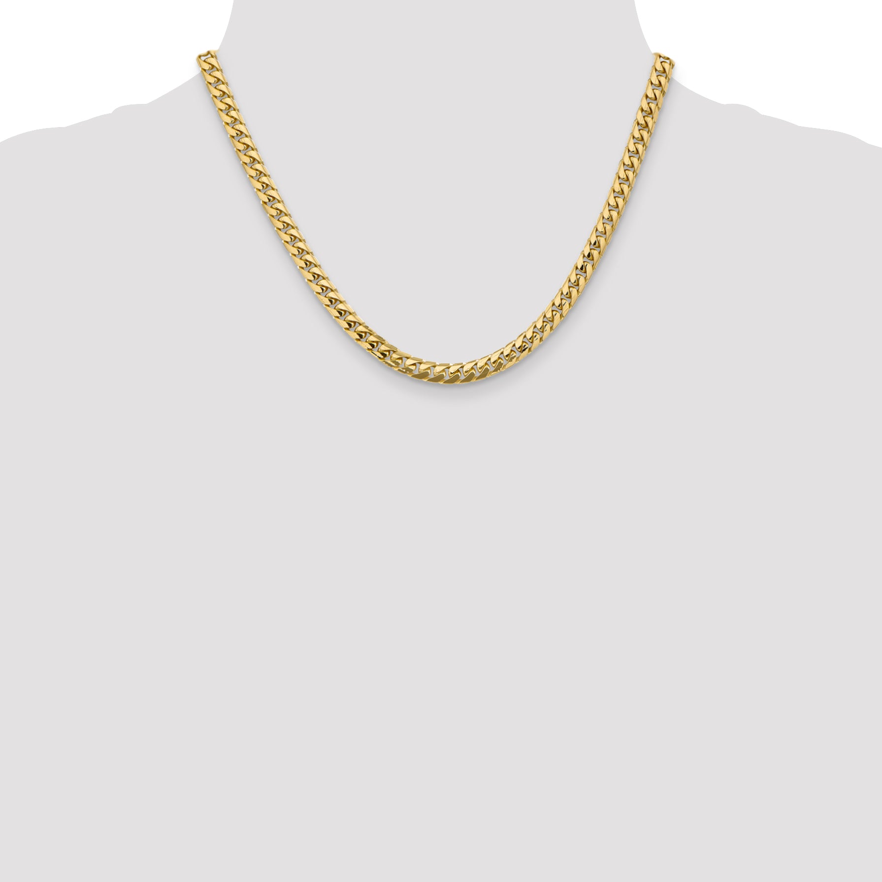 5.5mm 10K Yellow Gold Miami Cuban Link Chain - Sophia Jewelers