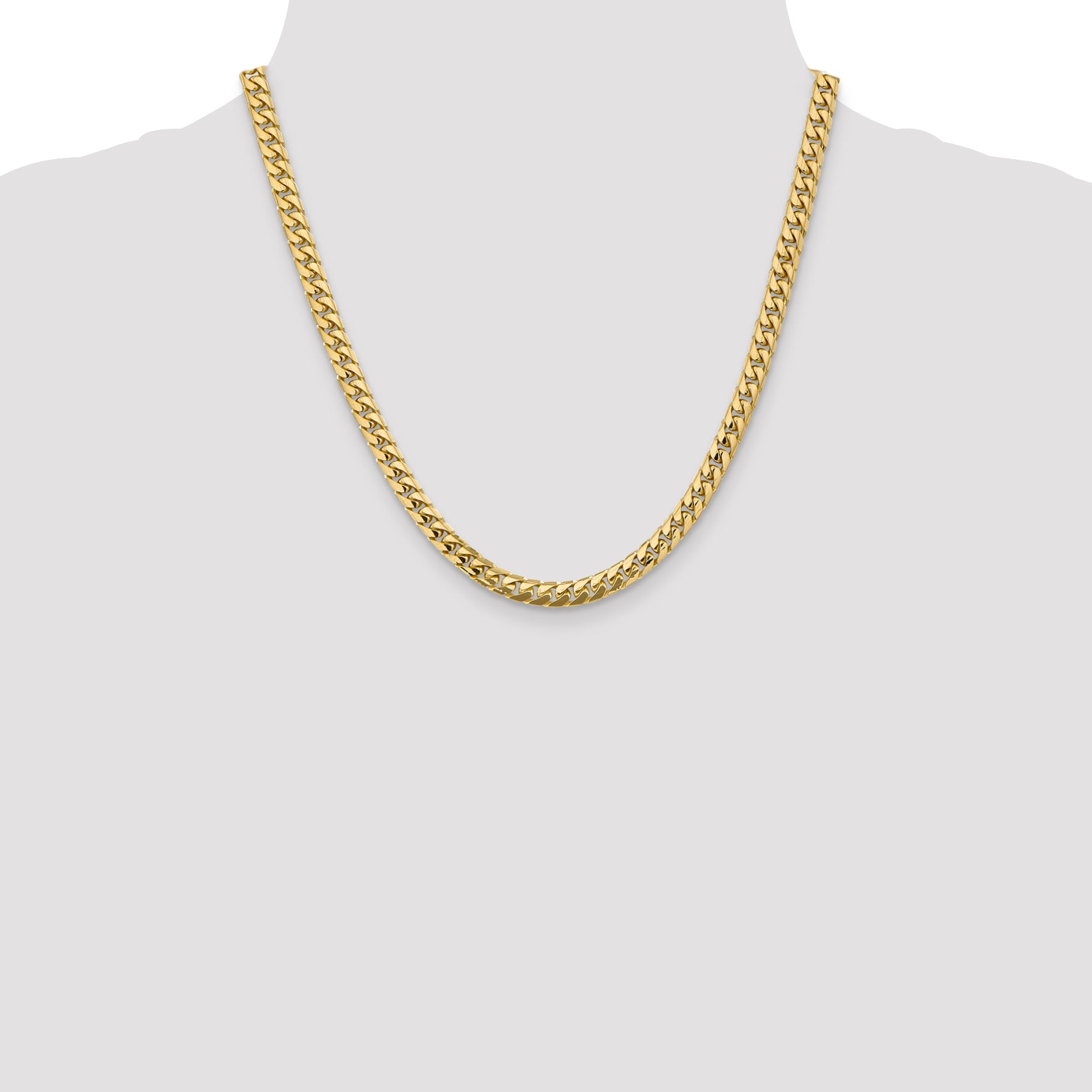 10k 5.5mm Solid Miami Cuban Chain