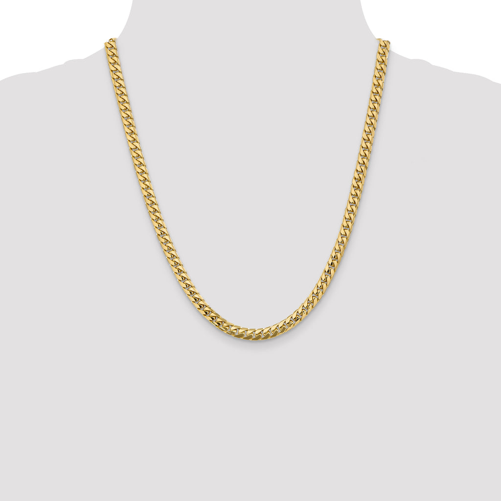 10k 5.5mm Solid Miami Cuban Chain
