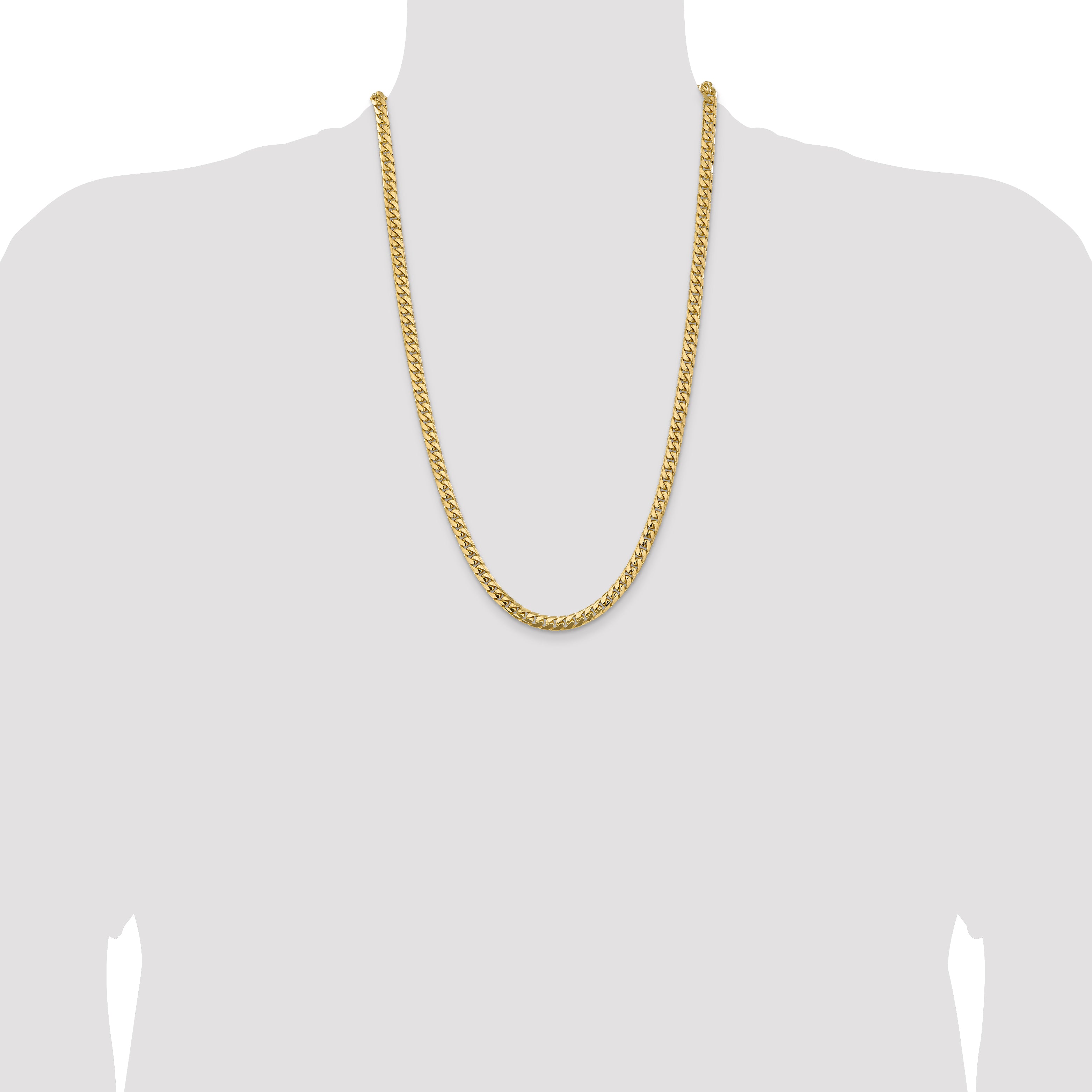 10k 5.5mm Solid Miami Cuban Chain