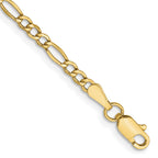 2.5mm 10K Yellow Gold Figaro Chain - Sophia Jewelers