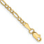 2.5mm 10K Yellow Gold Figaro Chain - Sophia Jewelers