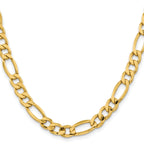 10k 8.5mm Semi-Solid Figaro Chain