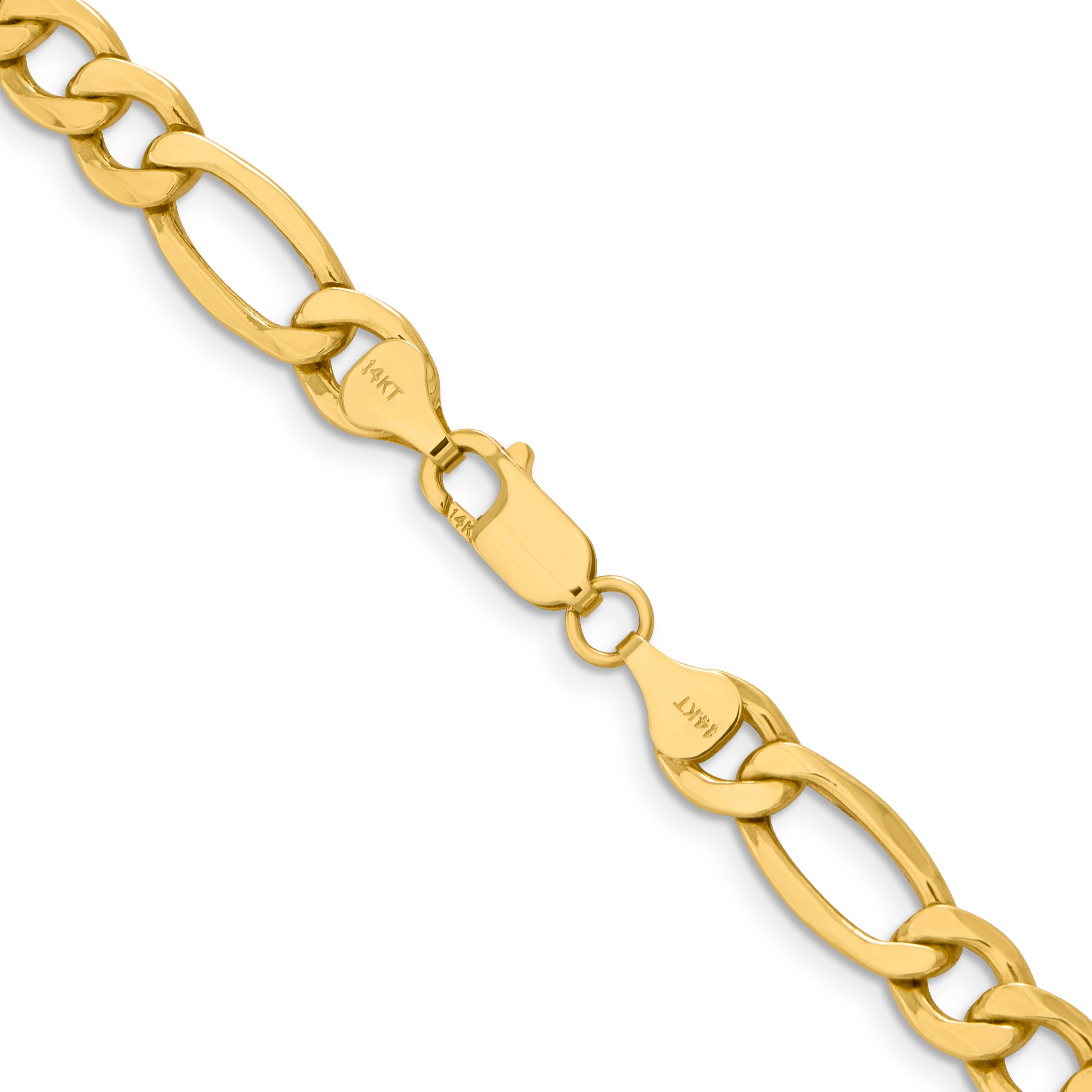 8.5mm 10K Yellow Gold Figaro Chain - Sophia Jewelers