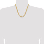 8.5mm 10K Yellow Gold Figaro Chain - Sophia Jewelers