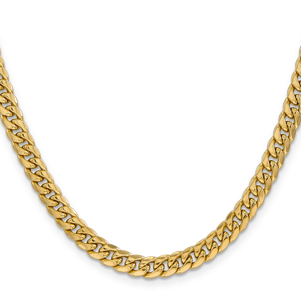 6.0mm 10K Yellow Gold Miami Cuban Link Chain - Sophia Jewelers