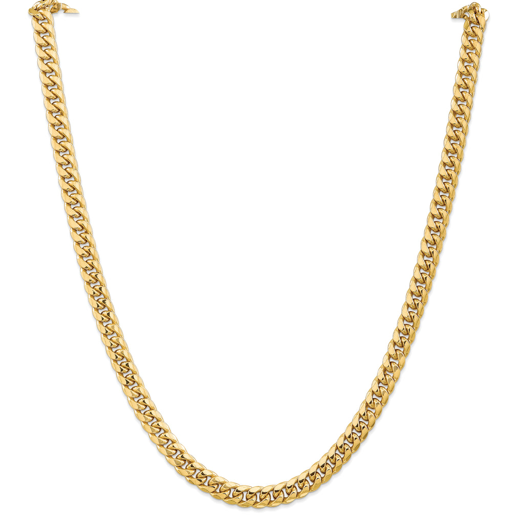 10k 6.75mm Semi-Solid Miami Cuban Chain