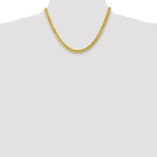 6.75mm 10K Yellow Gold Miami Cuban Link Chain - Sophia Jewelers