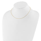 0.8mm 10K Yellow Gold Round Cable Chain - Sophia Jewelers