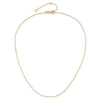 0.8mm 10K Yellow Gold Round Cable Chain - Sophia Jewelers