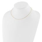 0.95mm 10K Yellow Gold Round Cable Chain - Sophia Jewelers