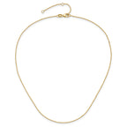 0.95mm 10K Yellow Gold Round Cable Chain - Sophia Jewelers