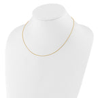 0.95mm 10K Yellow Gold Round Cable Chain - Sophia Jewelers