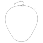 0.95mm 10K White Gold Round Cable Chain - Sophia Jewelers