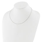 0.95mm 10K White Gold Round Cable Chain - Sophia Jewelers