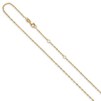 1.25mm 10K Yellow Gold Singapore Chain - Sophia Jewelers