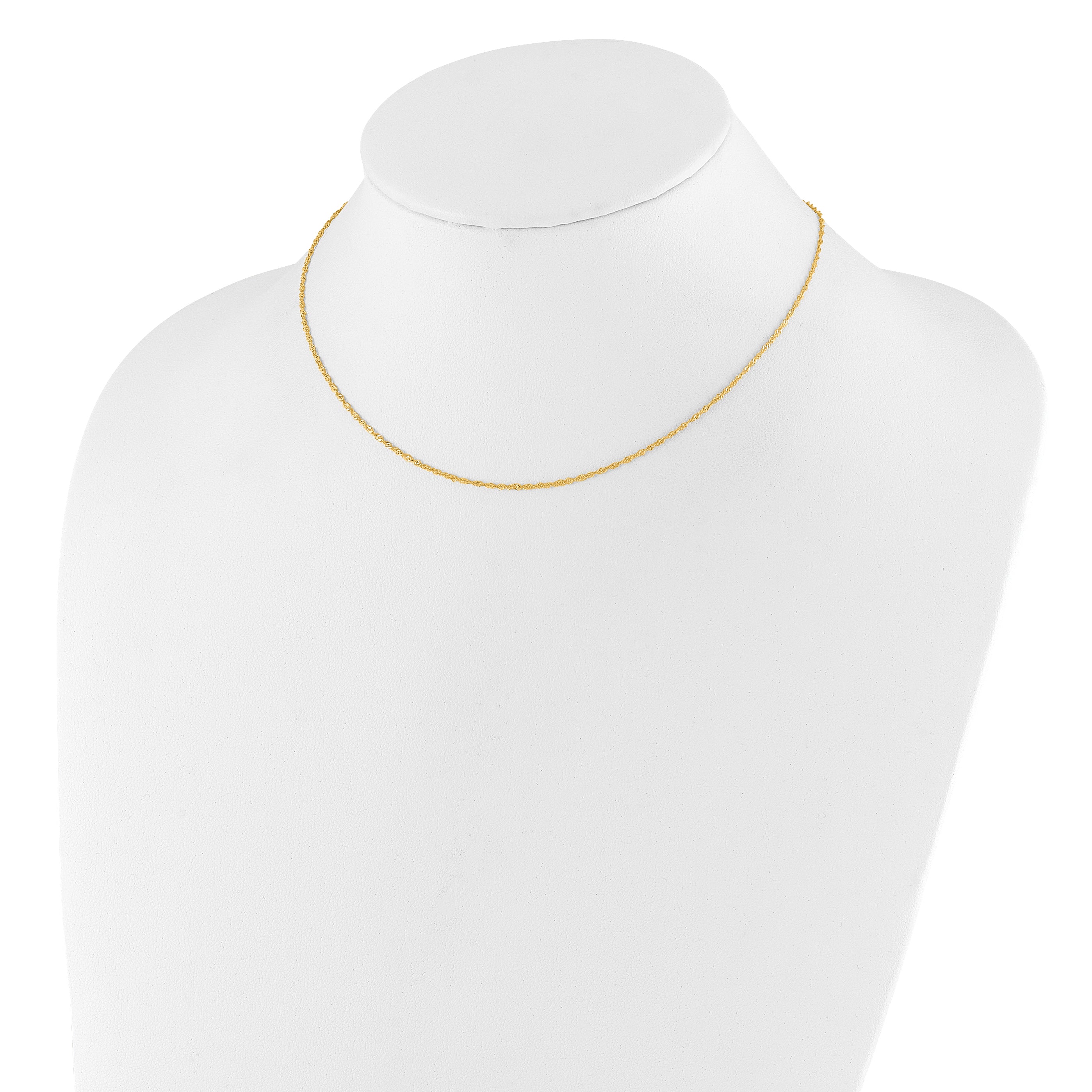 1.25mm 10K Yellow Gold Singapore Chain - Sophia Jewelers