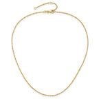 1.25mm 10K Yellow Gold Singapore Chain - Sophia Jewelers