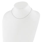 1.25mm 10K White Gold Singapore Chain - Sophia Jewelers