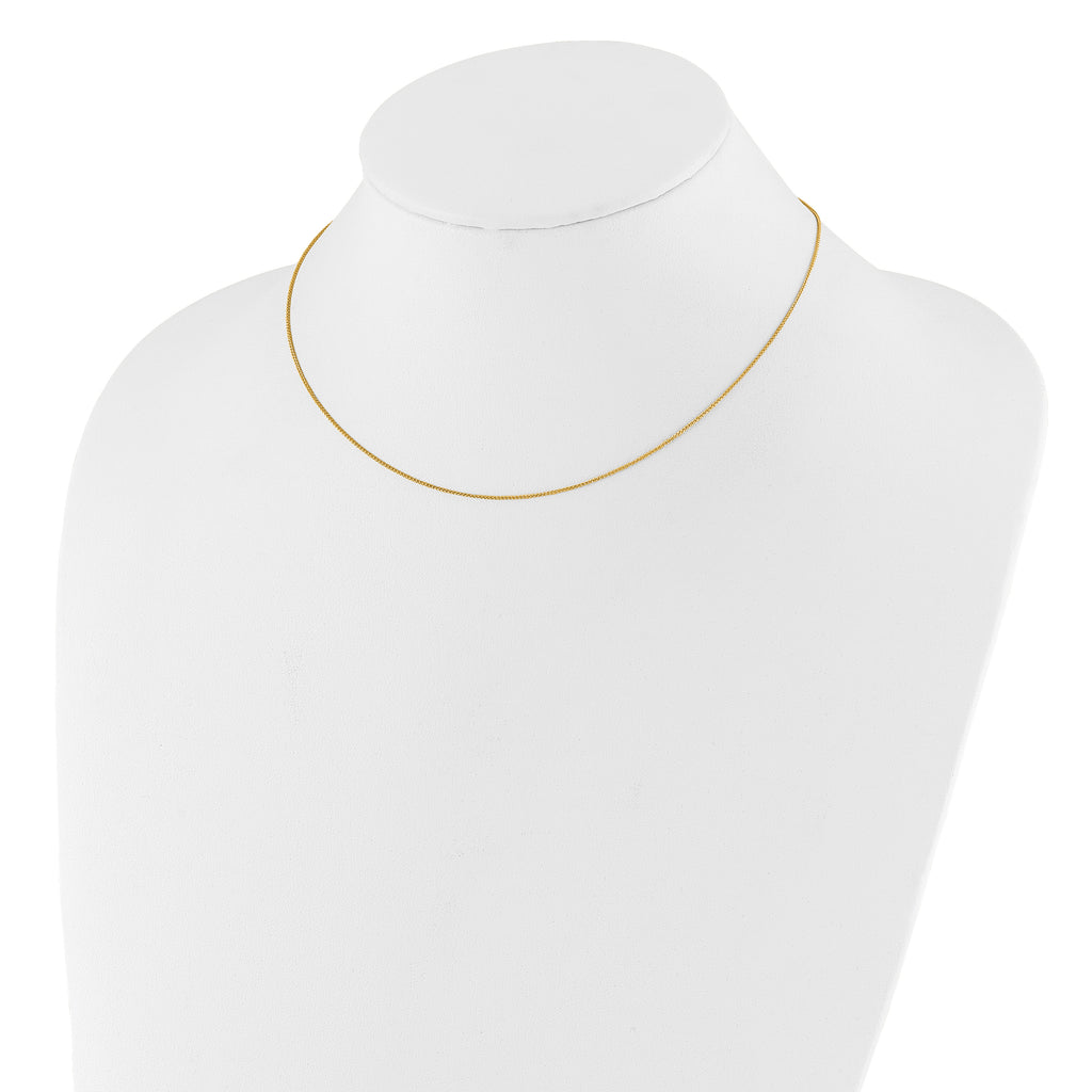 0.8mm 10K Yellow Gold Baby Spiga Chain - Sophia Jewelers