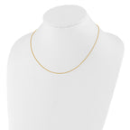 0.8mm 10K Yellow Gold Baby Spiga Chain - Sophia Jewelers