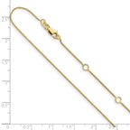 0.8mm 10K Yellow Gold Baby Spiga Chain - Sophia Jewelers