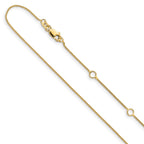 0.8mm 10K Yellow Gold Baby Spiga Chain - Sophia Jewelers