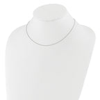 0.8mm 10K White Gold Baby Spiga Chain - Sophia Jewelers