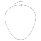 0.8mm 10K White Gold Baby Spiga Chain - Sophia Jewelers