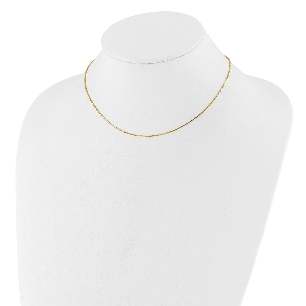 0.85mm 10K Yellow Gold Box Chain - Sophia Jewelers