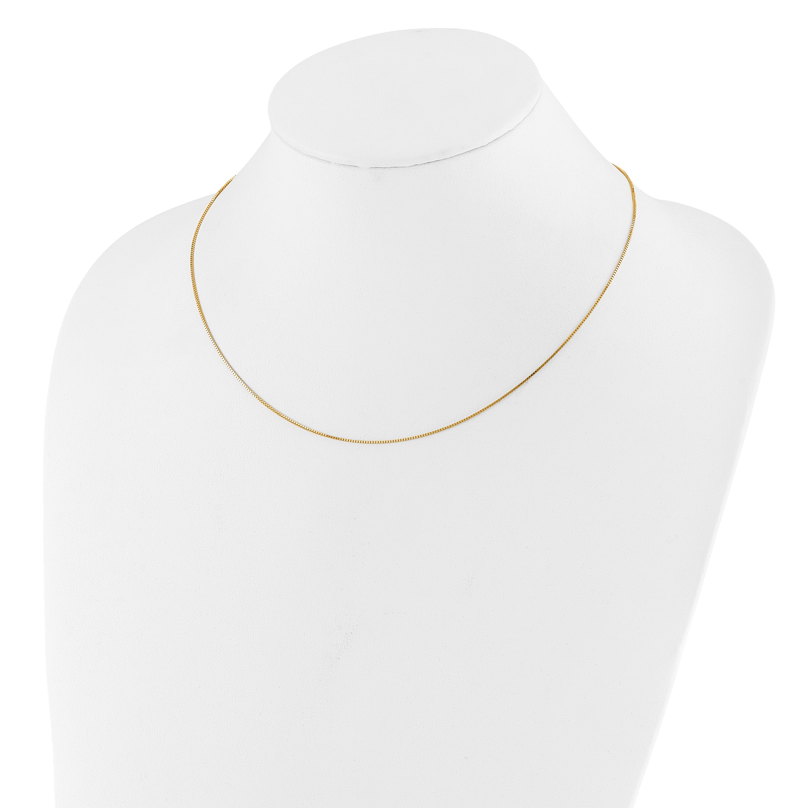 0.85mm 10K Yellow Gold Box Chain - Sophia Jewelers
