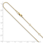 0.85mm 10K Yellow Gold Box Chain - Sophia Jewelers